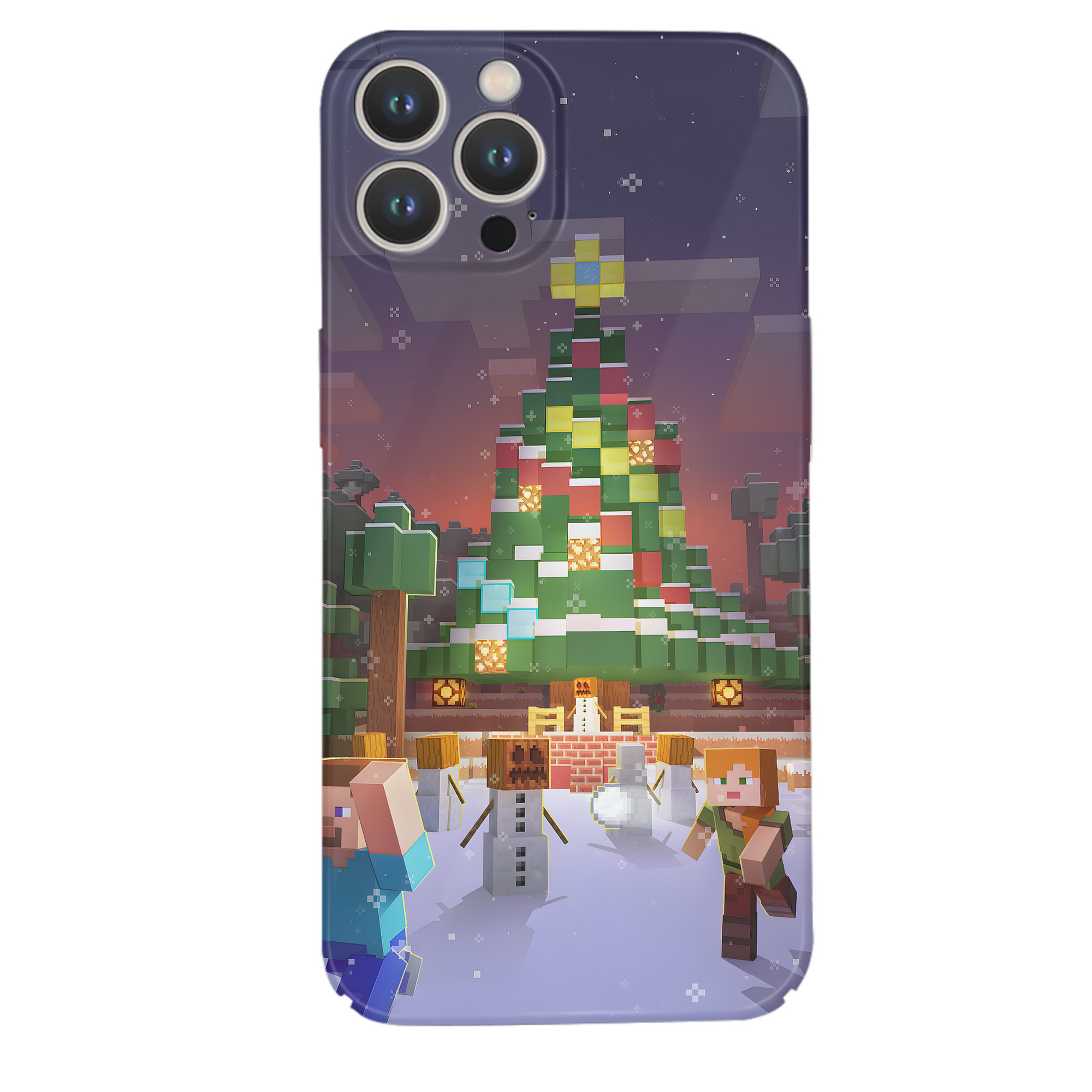 （画像用） マインクラフト ブロックの世界 Minecraft MC Block world 【iPhone 14シリーズ対応】ハードケース